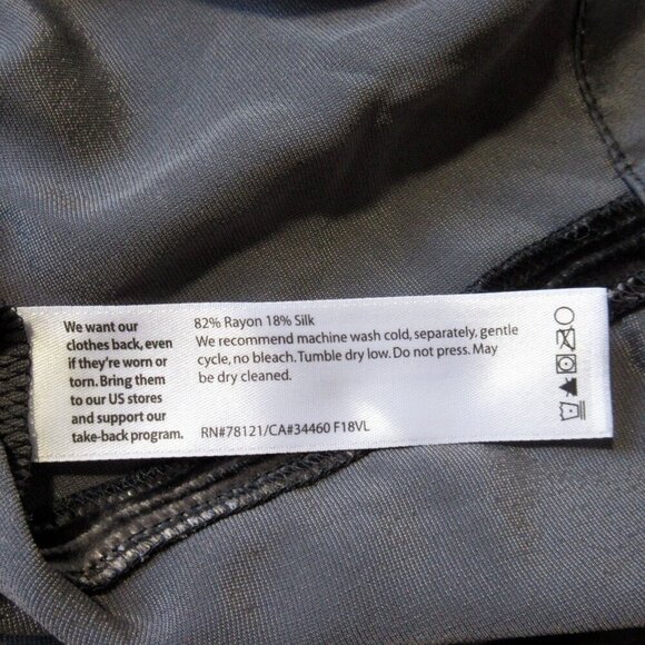 NWT Eileen Fisher Tie Back Mock Neck Shift in Charcoal Velvet Dress PS S Petite - Picture 4 of 5